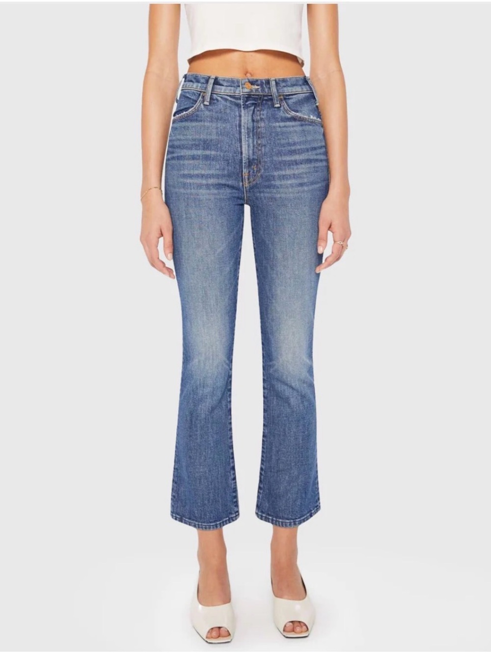 MOTHER Hustler Ankle Bending the Rules high rise flare Jeans